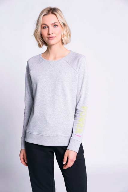Gina Laura Sweatshirt Sweatshirt Wording Print Rundhals Langarm günstig online kaufen