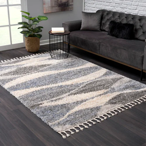 Sanat Hochflor-Teppich »Versay 1505«, rechteckig, 45 mm Höhe, Wohnzimmer, L günstig online kaufen