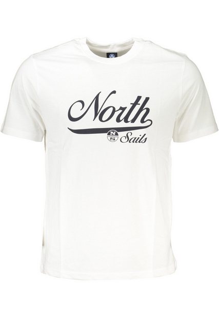 North Sails T-Shirt Weißes Herren Kurzarm-T-Shirt mit Rundhals und günstig online kaufen