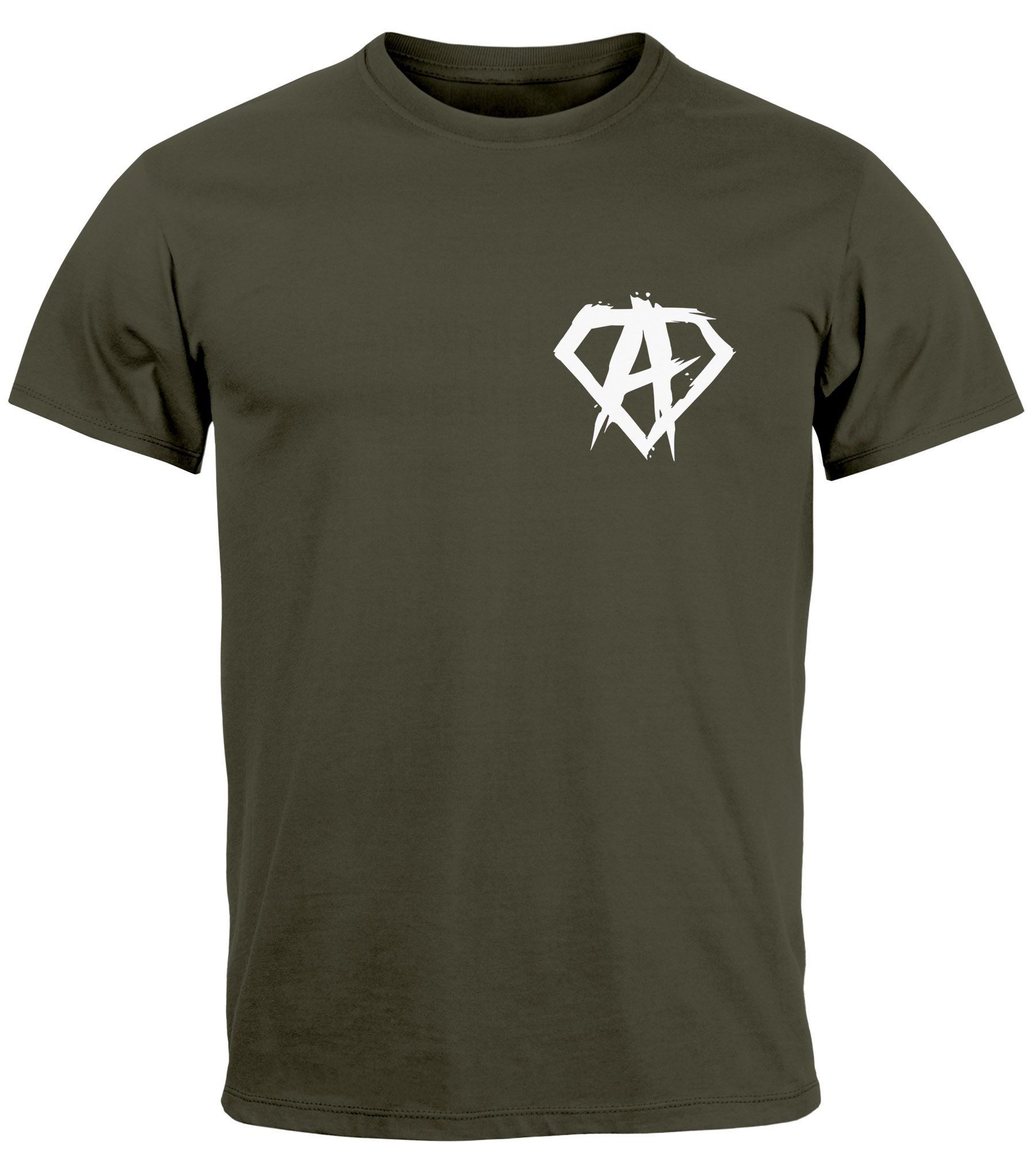 Neverless Print-Shirt Herren T-Shirt Print Aufdruck günstig online kaufen