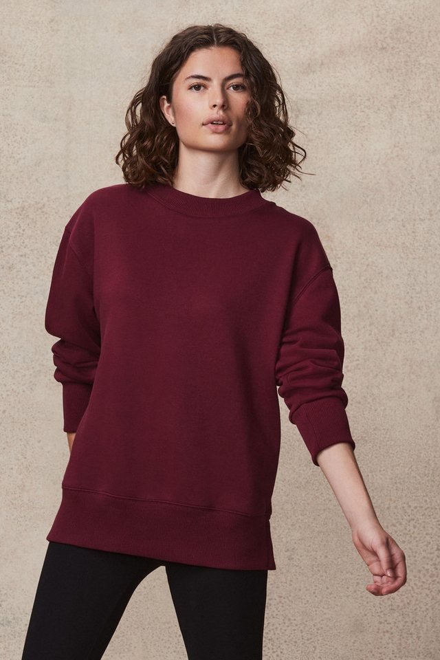 Next Longsweatshirt Essentials Langes Baumwoll-Sweatshirt, Relaxed Fit (1-t günstig online kaufen