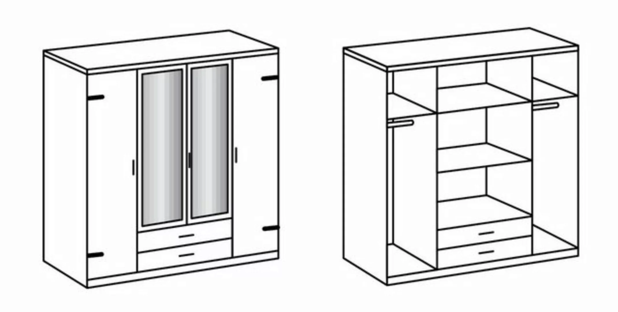 Wimex Kleiderschrank "Cork", wahlweise in 135cm oder 180cm breit günstig online kaufen