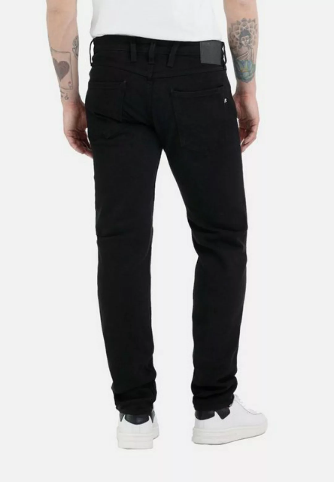 Replay Herren Jeans ANBASS - Slim Fit - Schwarz - Black Denim günstig online kaufen