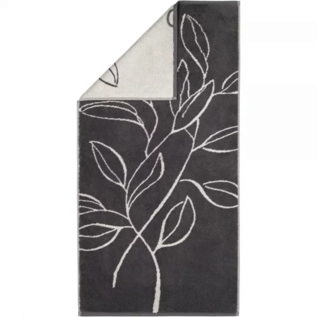 Cawö Handtücher Atelier Floral 6239 - Farbe: basalt - 77 - Handtuch 50x100 günstig online kaufen