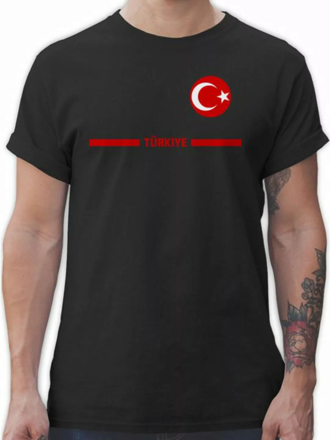 Shirtracer T-Shirt Türkei Trikot Wappen, Türkiye mit Stolz, Türkisches Fan- günstig online kaufen