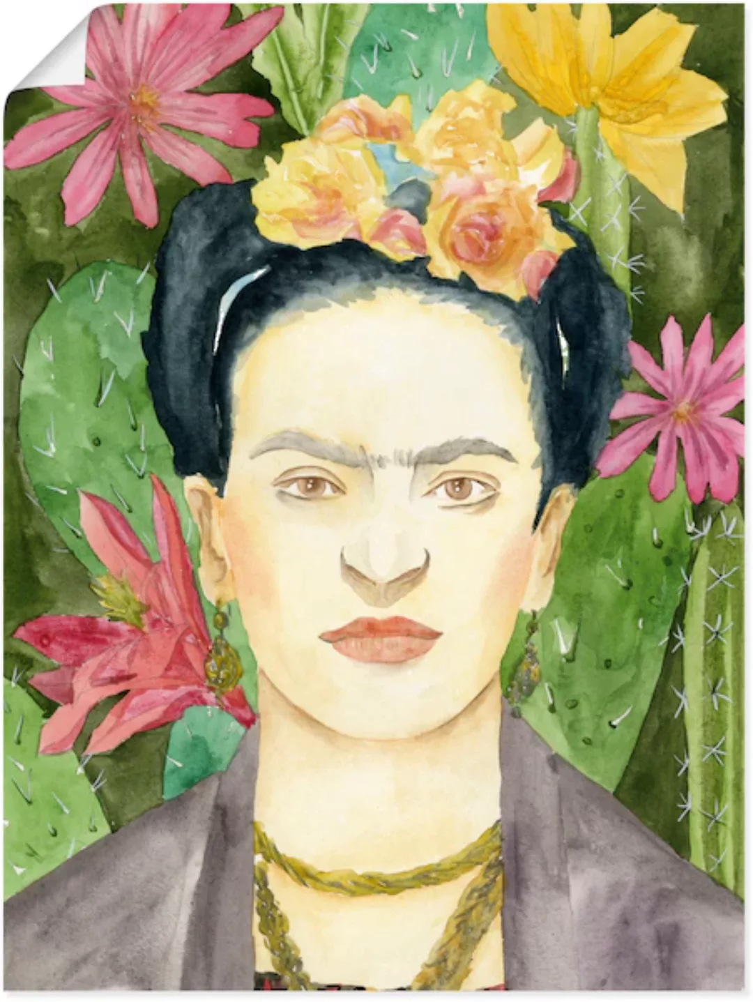 Artland Wandbild »Frida Kahlo I«, Bilder von Frauen, (1 St.) günstig online kaufen