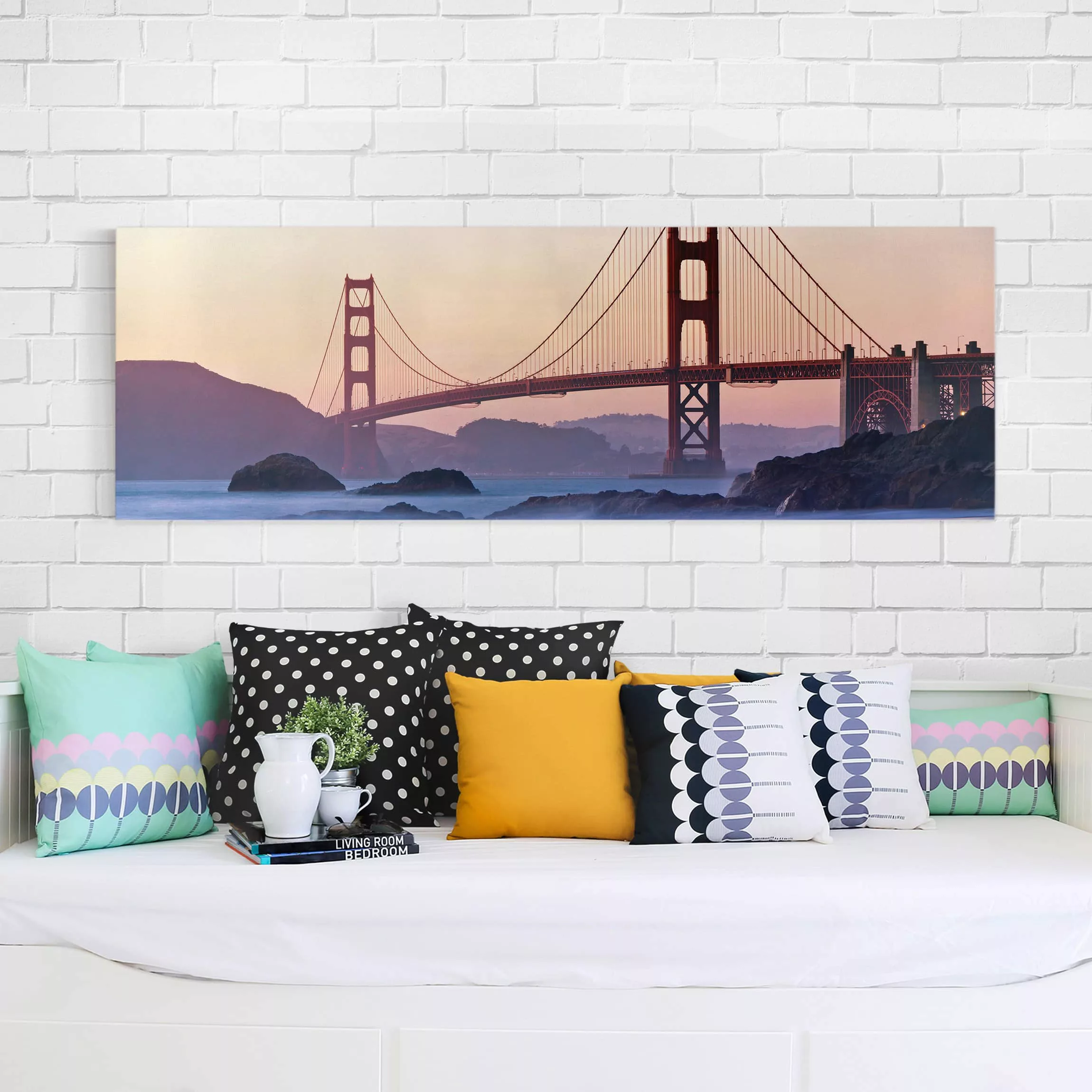 Leinwandbild Architektur & Skyline - Panorama San Francisco Romance günstig online kaufen