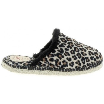 La Maison De L'espadrille  Hausschuhe Mule Feutre Leopard günstig online kaufen