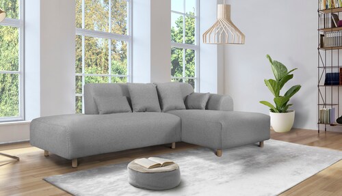 andas Ecksofa "Svennis L-Form", incl. Zierkissen, in 2 Bezugsvarianten günstig online kaufen