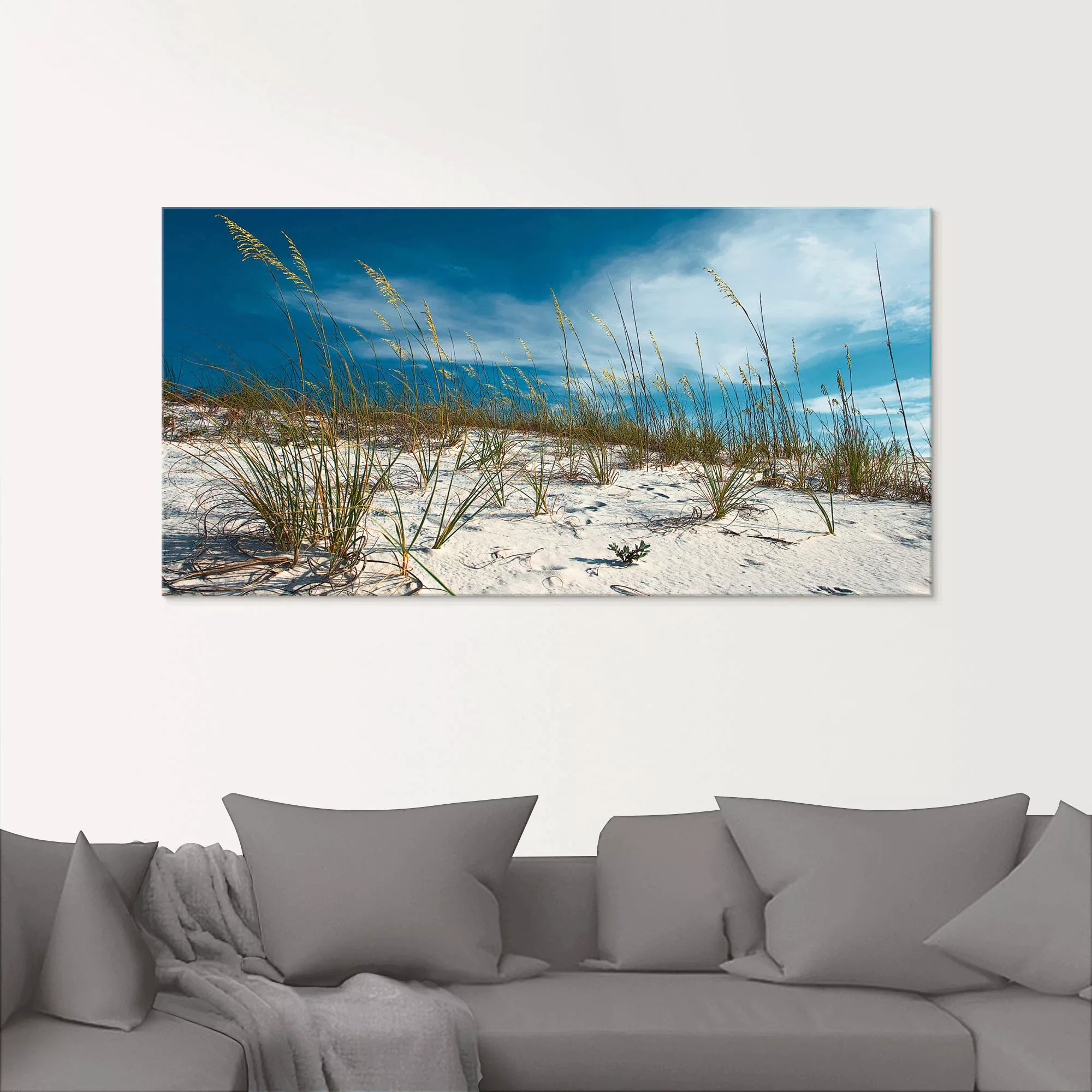 Artland Glasbild »Sanddüne und Gräser«, Strand, (1 St.), in verschiedenen G günstig online kaufen