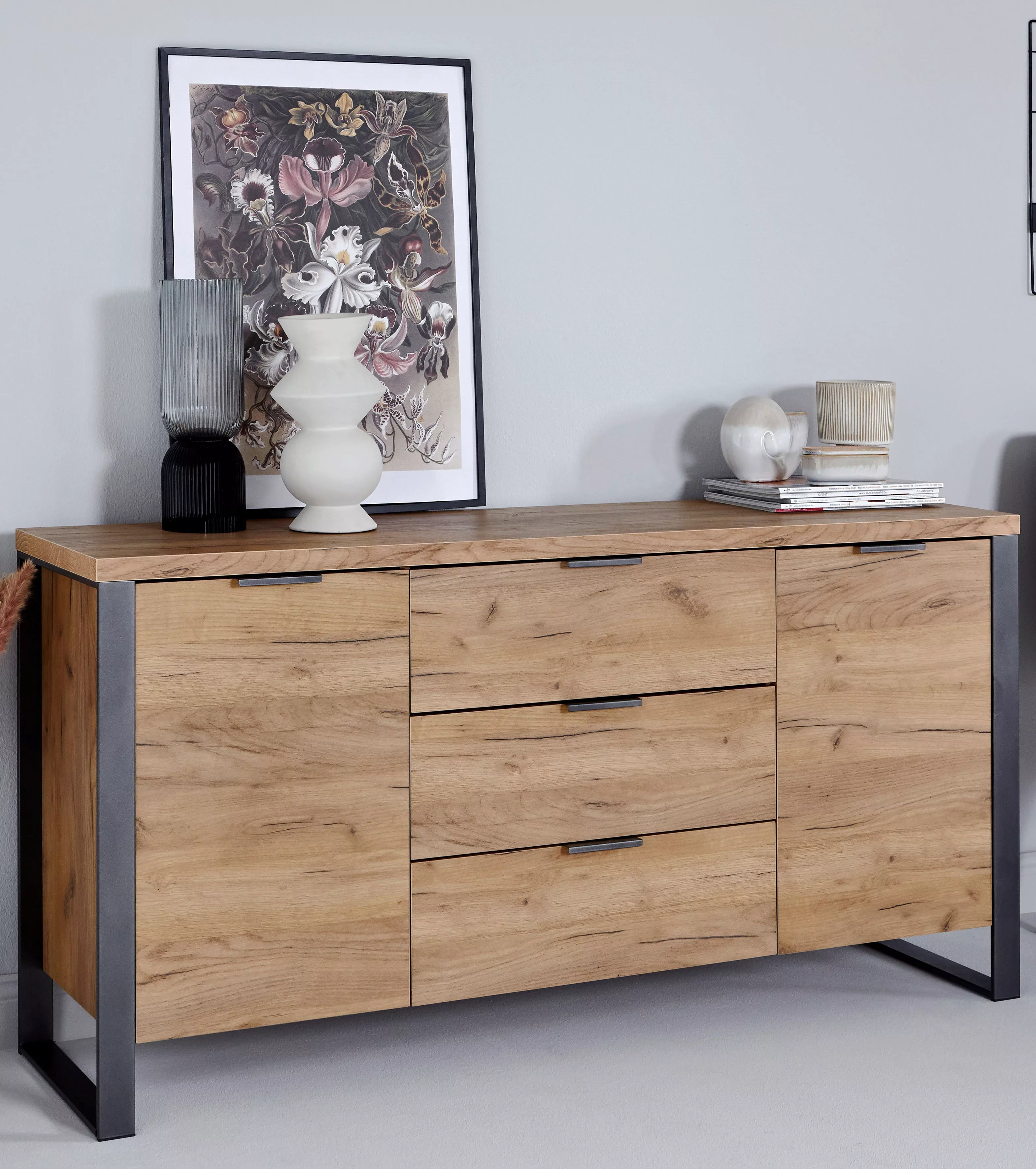Jahnke Sideboard "LOOP SB 150", (1 St.), mit 2 Türen + 3 Schubladen, Breite günstig online kaufen