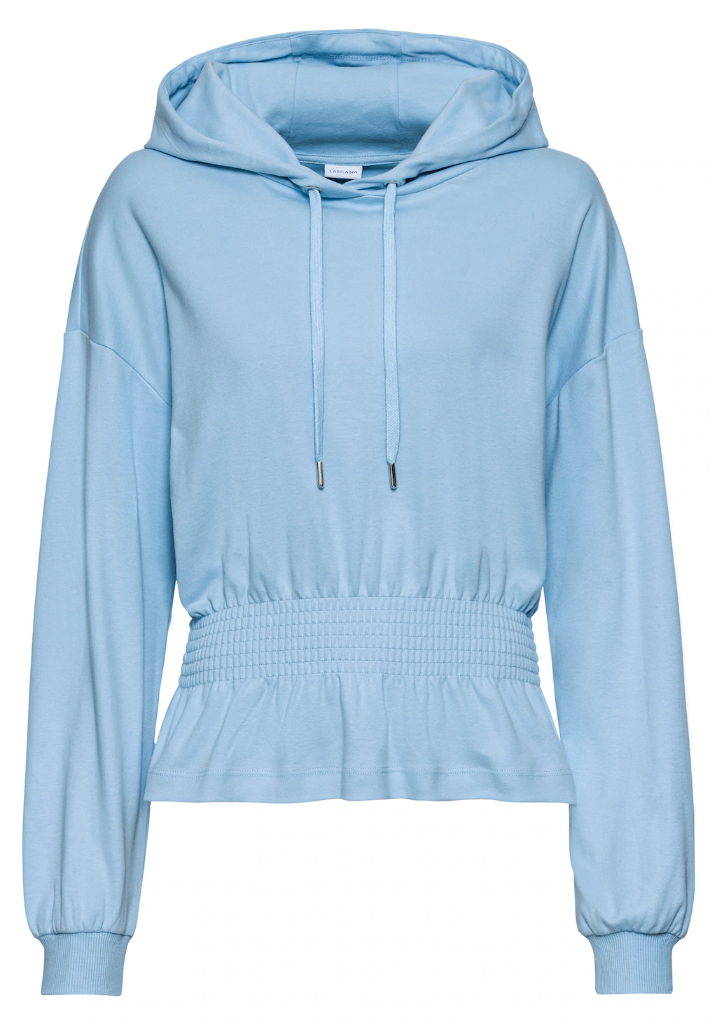 LASCANA Hoodie, mit elastischer Raffung in der Taille, Loungewear günstig online kaufen