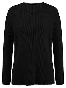 Rundhals-Pullover Peter Hahn schwarz günstig online kaufen