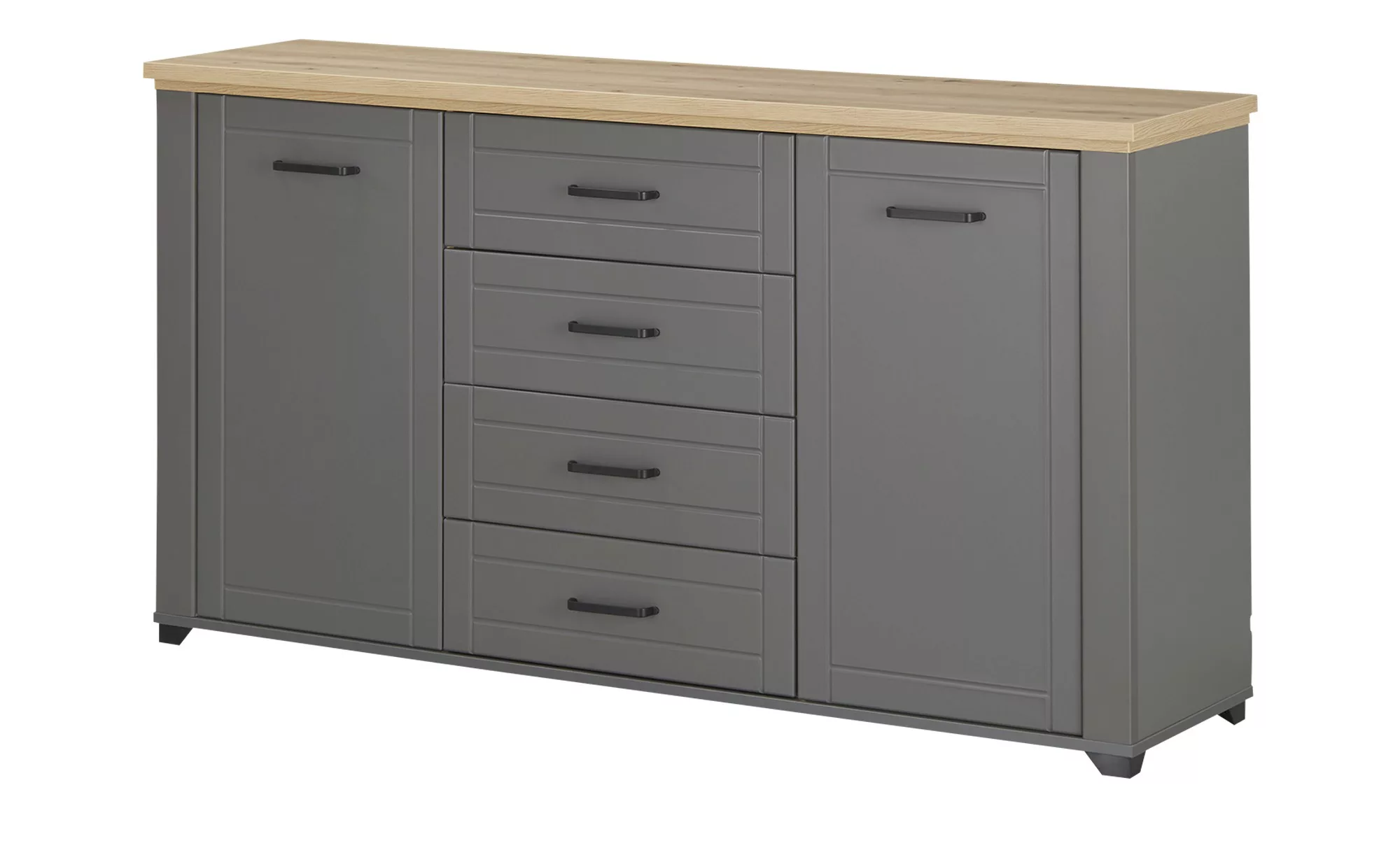 Sideboard  Assenza ¦ grau ¦ Maße (cm): B: 161 H: 85,5 T: 41 Kommoden & Side günstig online kaufen