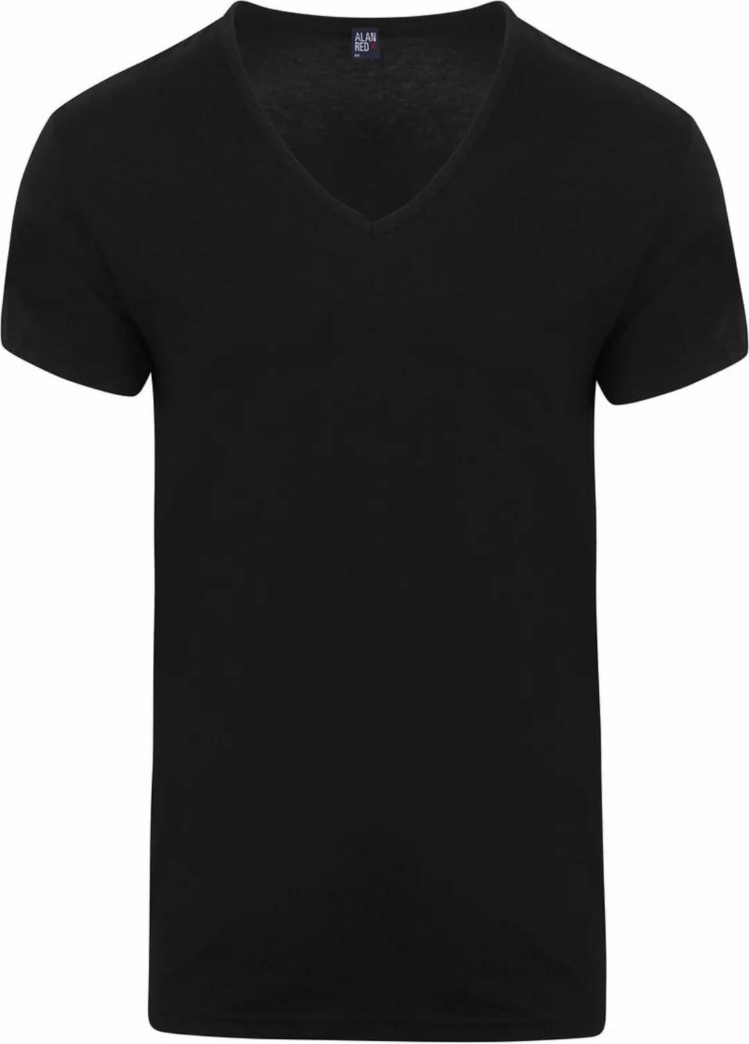 Alan Red V-Hals Dean T-Shirt (2Pack) Schwarz - Größe XXL günstig online kaufen