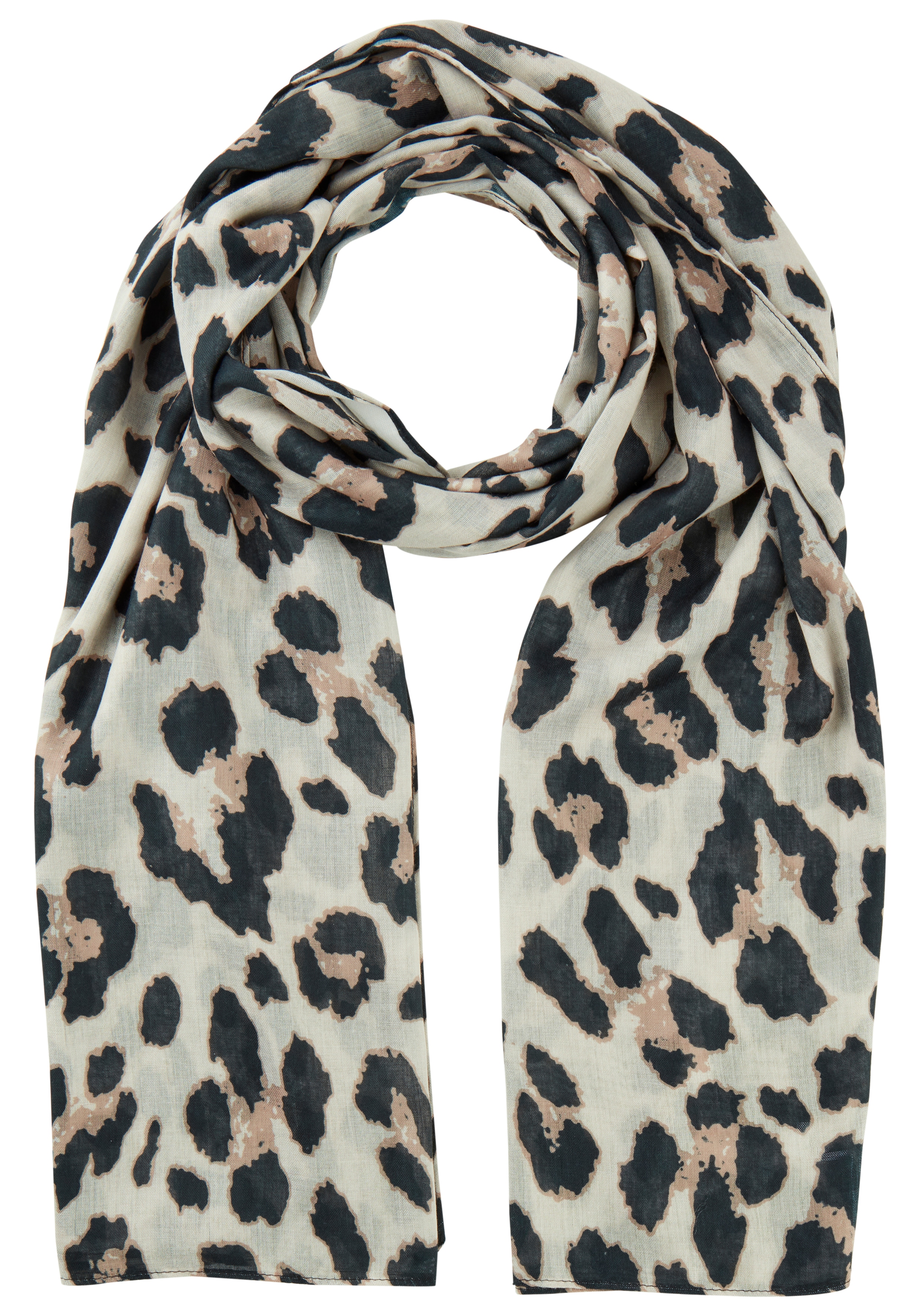 Laura Scott Modetuch, mit trendigem Leopard-Alloverdruck günstig online kaufen