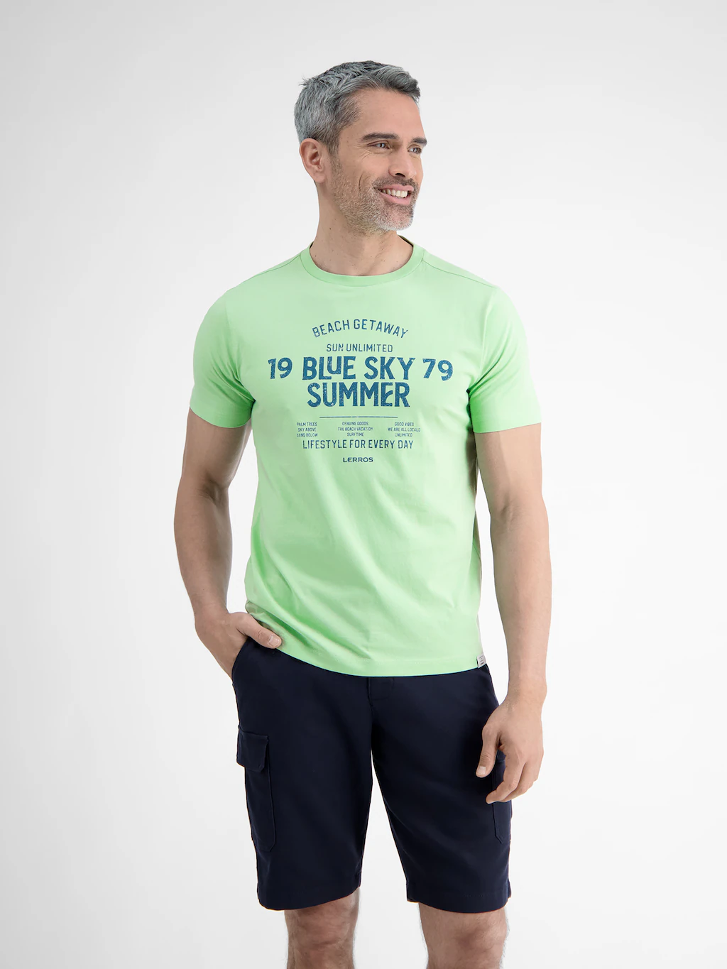LERROS T-Shirt "LERROS T-Shirt mit Brustprint in Großen Größen" günstig online kaufen
