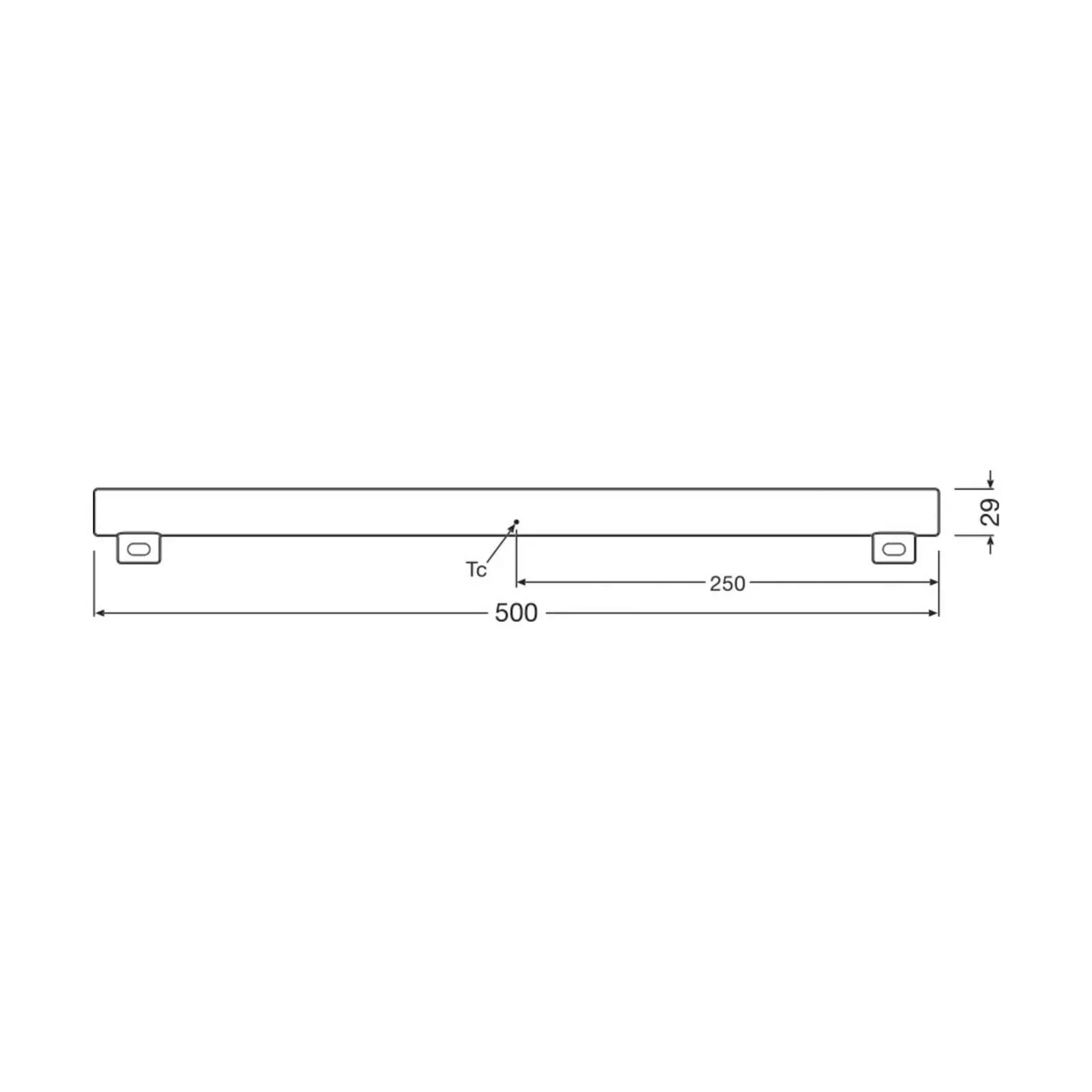 OSRAM LED-Linienlampe S14s 4,7W Röhre 2.700K 50cm matt dim günstig online kaufen