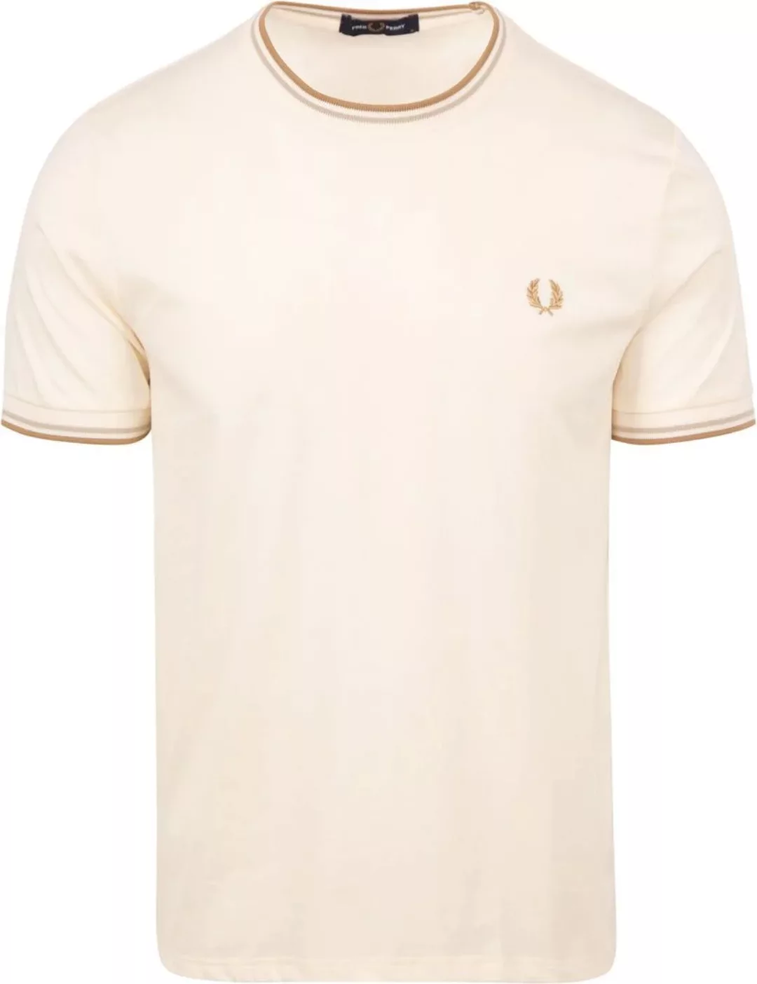 Fred Perry Twin Tipped T-shirt Aus Weiß - Größe M günstig online kaufen
