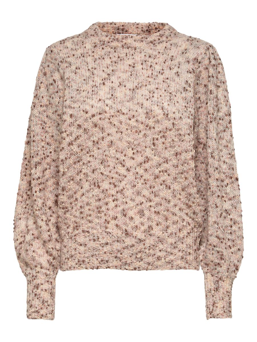 SELECTED Melange- Strickpullover Damen Beige günstig online kaufen