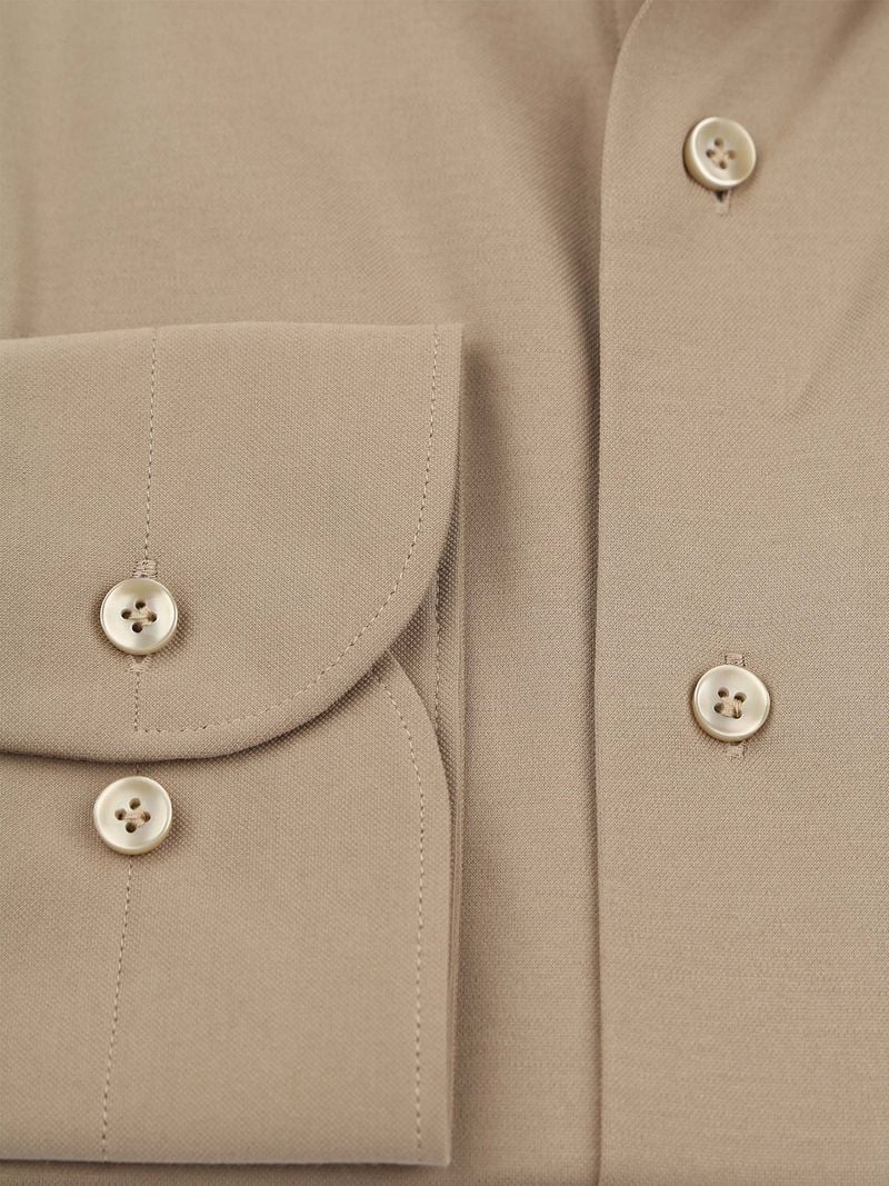 Profuomo Japanese Knitted Hemd Beige - Größe 38 günstig online kaufen