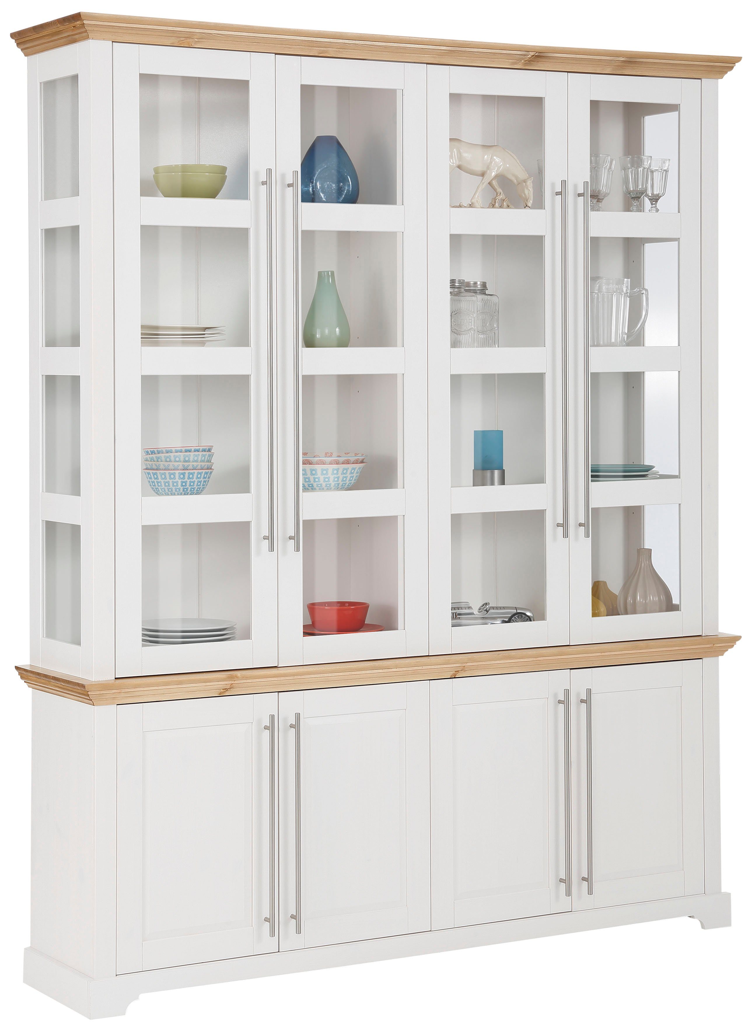 Home affaire Vitrine "Meliss", aus massiver Kiefer, FSC zertifiziert, Breit günstig online kaufen