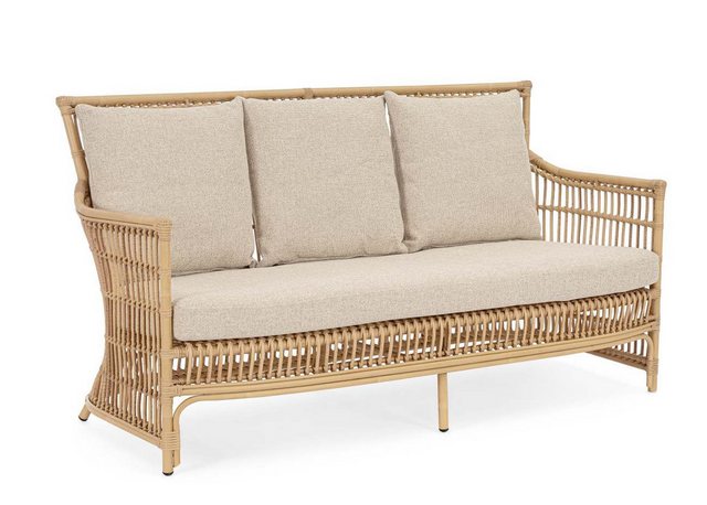 Bizzotto Gartensofa Gartensofa Adelma Ratten-Optik, Natur günstig online kaufen