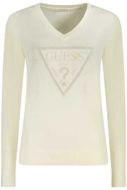 GUESS JEANS Strickpullover Elegantes Damen Langarmshirt mit V-Ausschnitt un günstig online kaufen