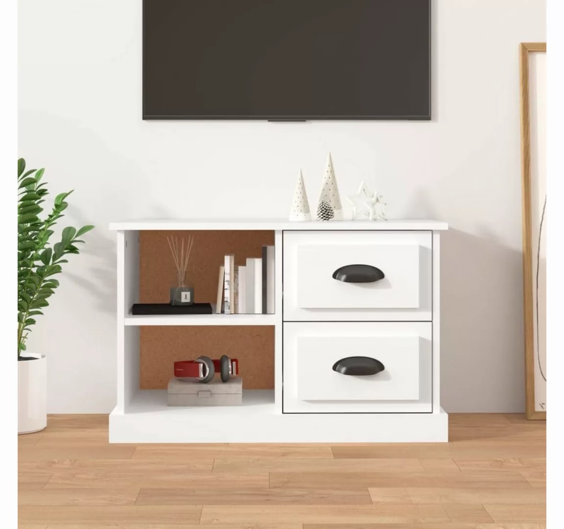 furnicato TV-Schrank Weiß 73x35,5x47,5 cm Holzwerkstoff günstig online kaufen
