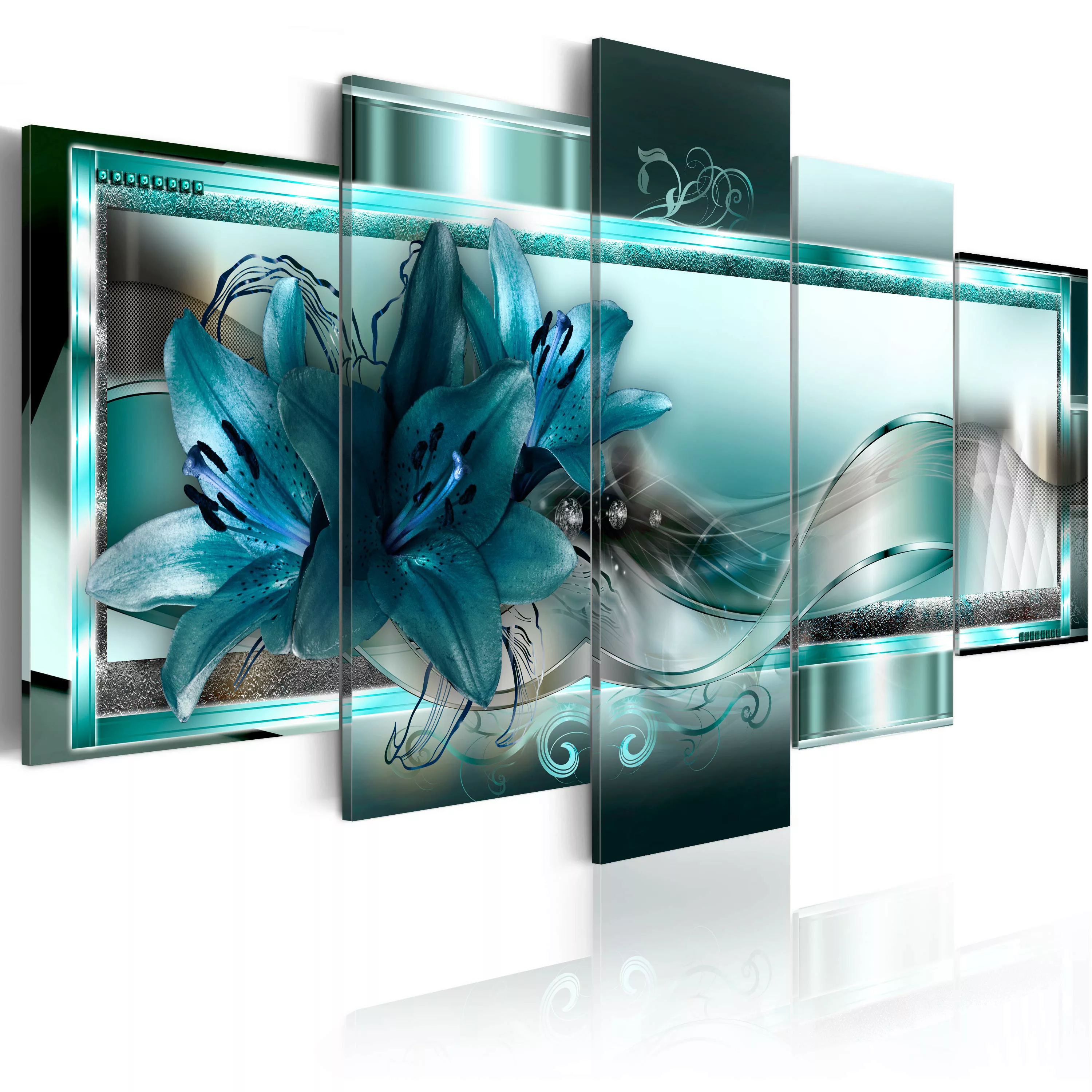 Wandbild - Sky Blue Lilies günstig online kaufen