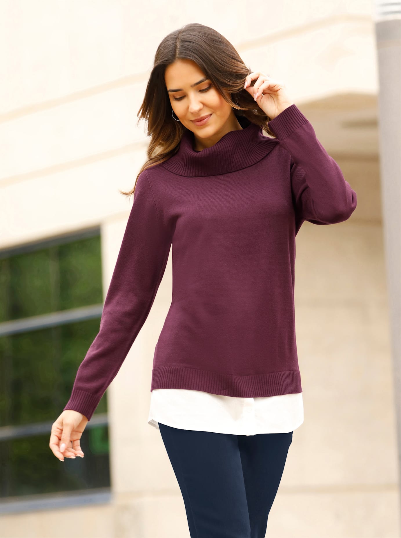 Classic Basics 2-in-1-Pullover "2-in-1-Pullover" günstig online kaufen