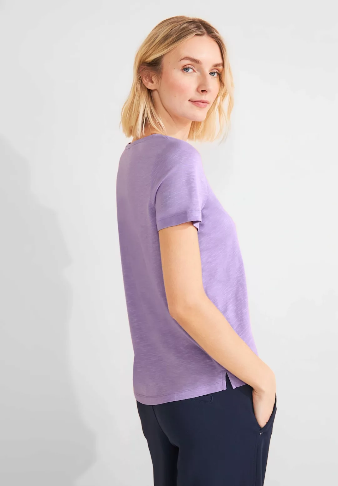 STREET ONE T-Shirt "Style Gerda", mit längerer Rückseite günstig online kaufen