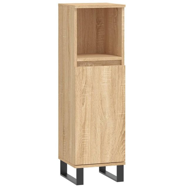 vidaXL Midischrank Badschrank Sonoma-Eiche 30x30x100 cm Holzwerkstoff (1-St günstig online kaufen