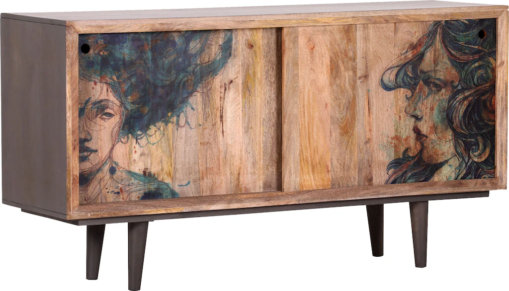 Gutmann Factory Sideboard "Venice", Kommode mit extravagantem Druck, Breite günstig online kaufen