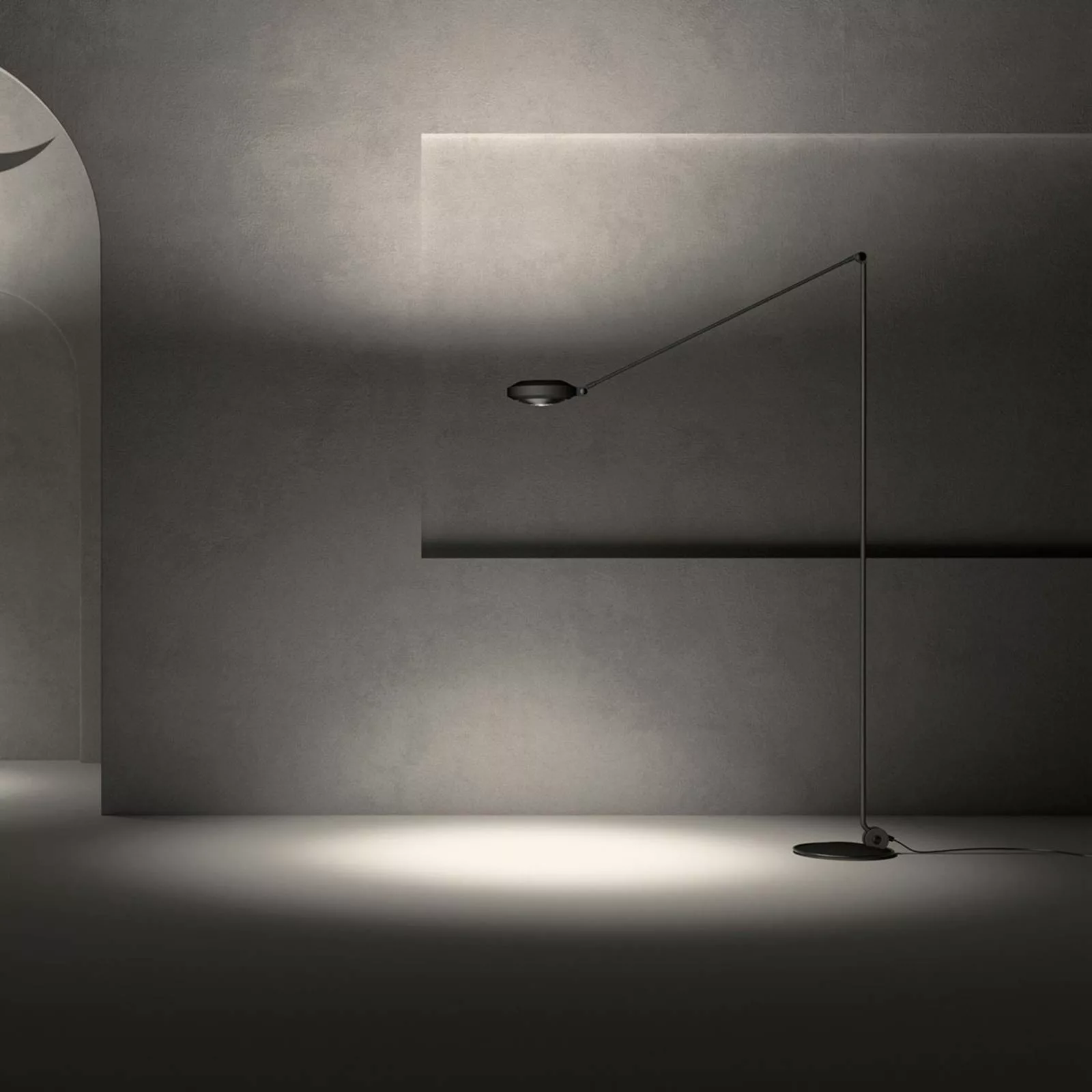 Lumina Elle LED-Stehlampe Höhe200cm 3.000K schwarz günstig online kaufen