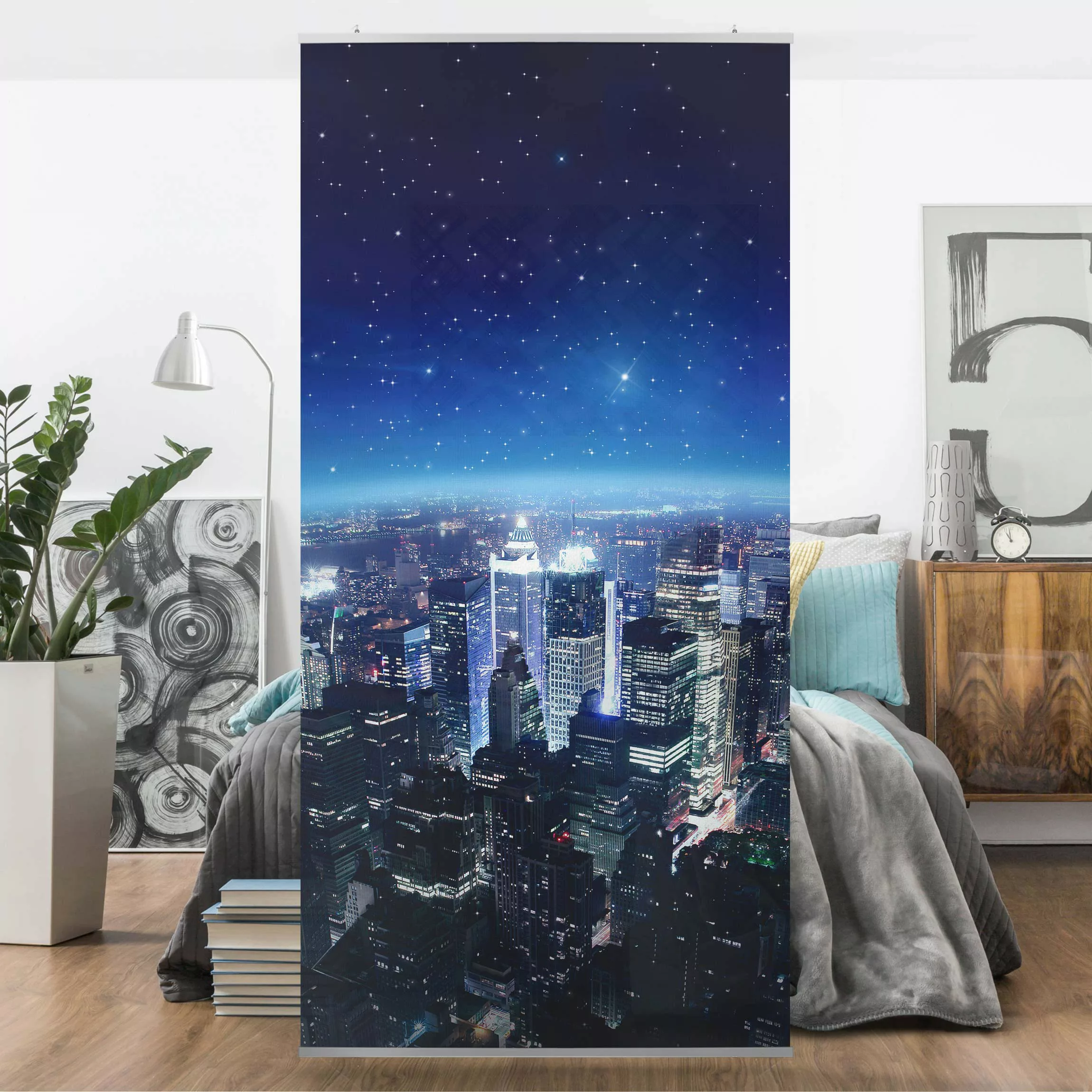 Raumteiler Architektur & Skyline Illuminated New York günstig online kaufen