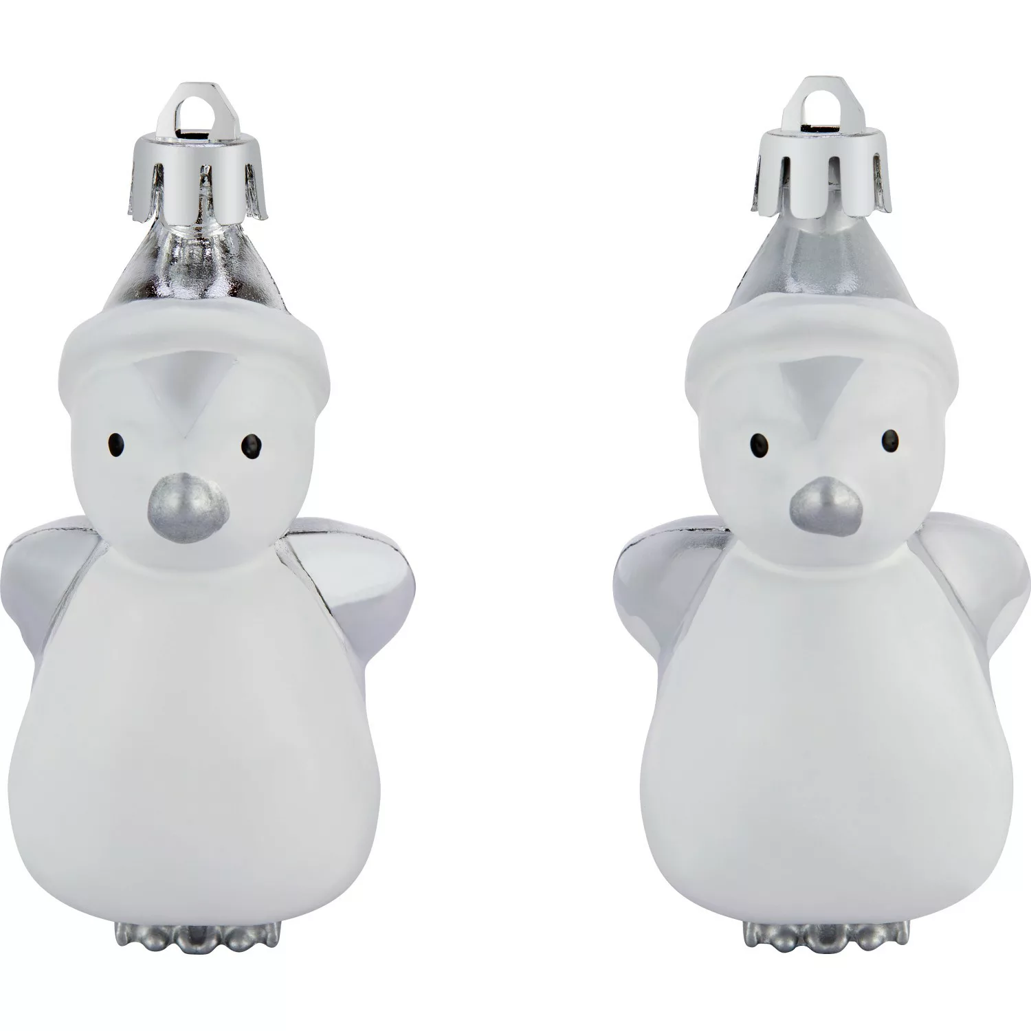 Baumschmuck-Set Pinguin 4-teilig Silber günstig online kaufen