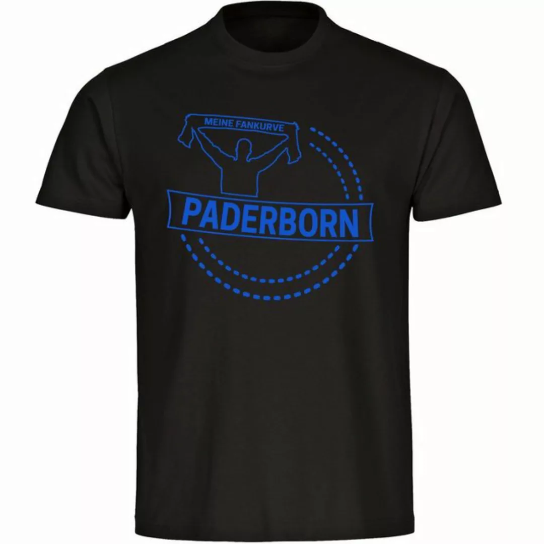 multifanshop T-Shirt Herren Paderborn - Meine Fankurve - Männer günstig online kaufen