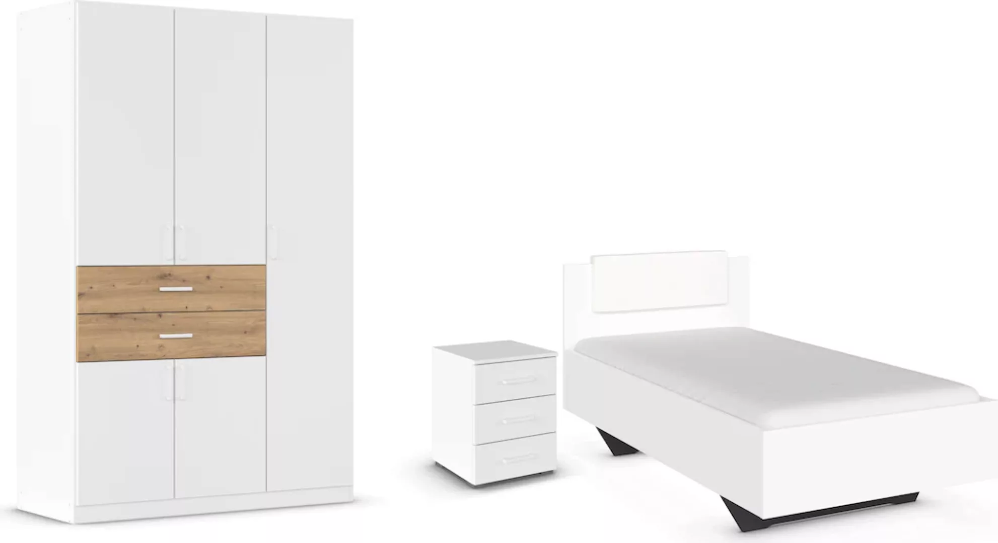 rauch Schlafzimmer-Set "Maika", (Set, 3 St.), Schrank in 3 Breiten und 2 Hö günstig online kaufen