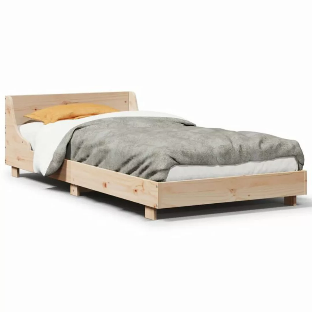 vidaXL Bett, Massivholzbett ohne Matratze 75x190 cm Kiefernholz günstig online kaufen