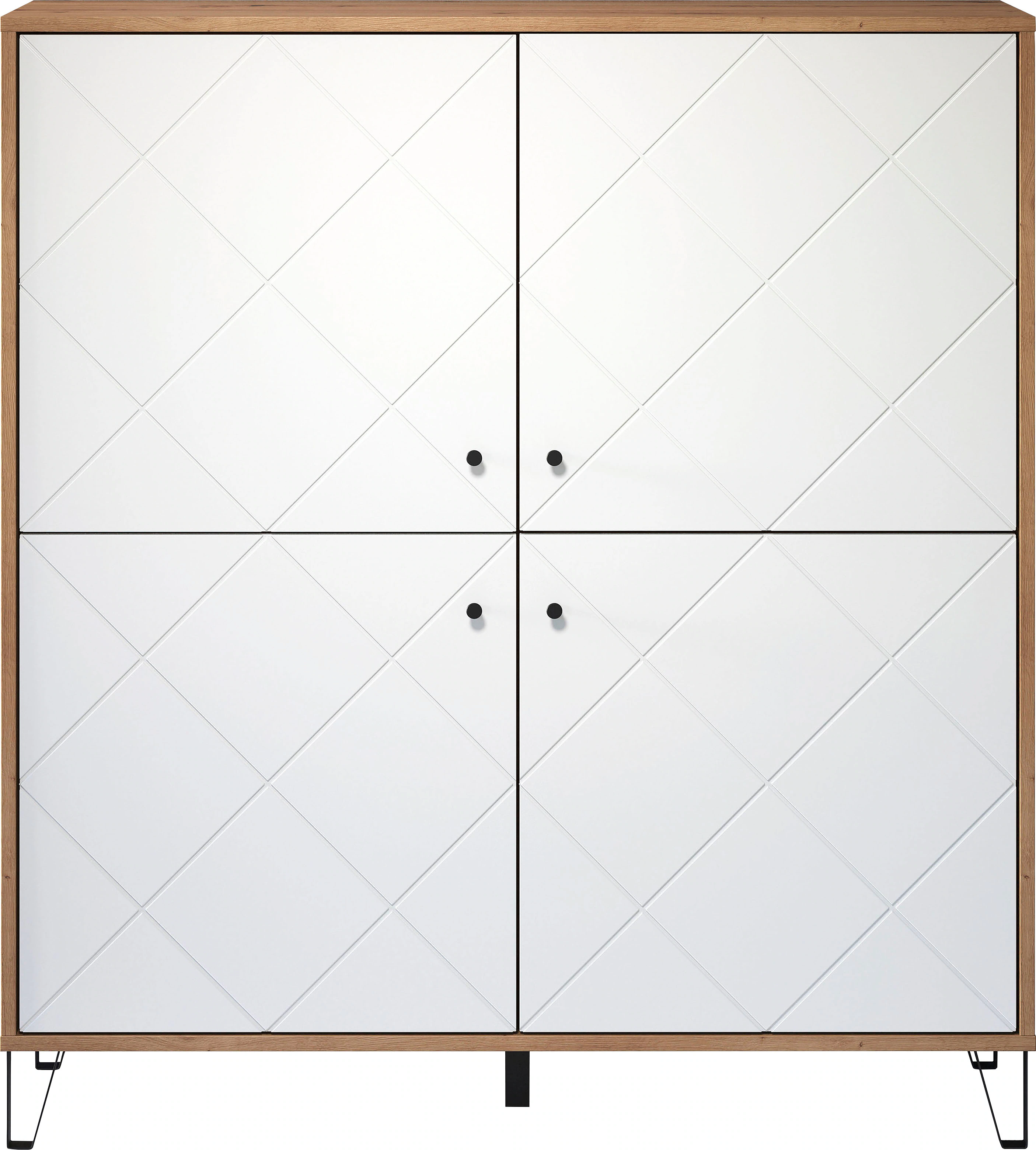 trendteam Hochschrank Touch Highboard Kommode Schrank Wohnzimmermöbel Stand günstig online kaufen