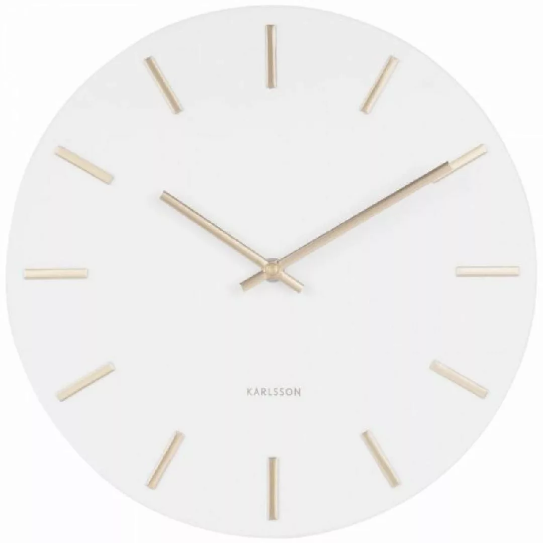 Karlsson Uhr Wanduhr Charm Weiß (30cm) günstig online kaufen