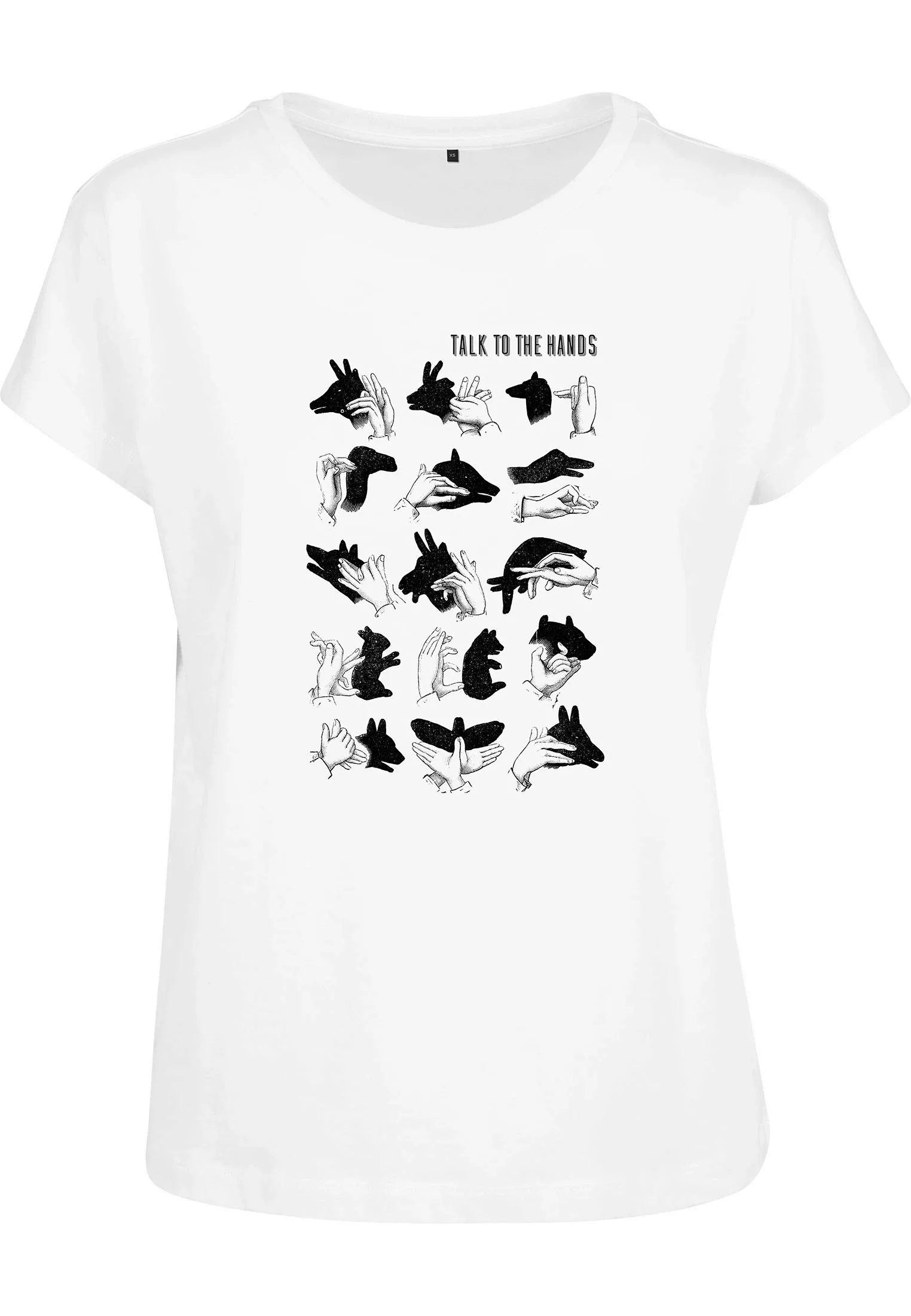 MisterTee T-Shirt "MisterTee Damen Ladies Talk To The Hand Box Tee", (1 tlg günstig online kaufen