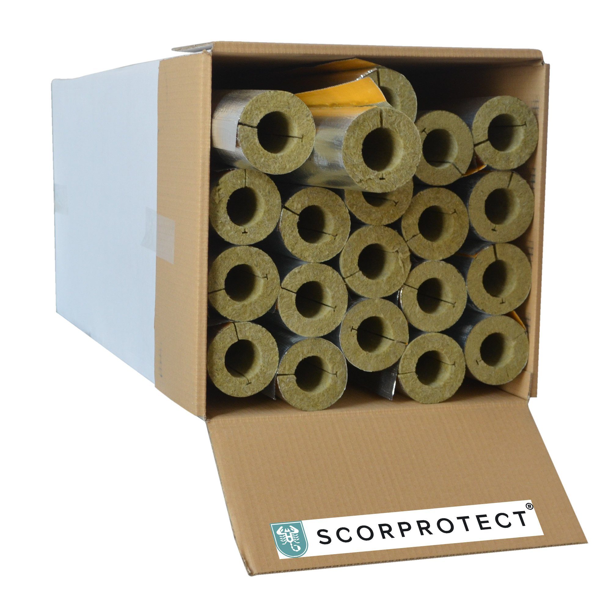 Scorprotect® Steinwolle voller Karton Rohrisolierung Steinwolle günstig online kaufen