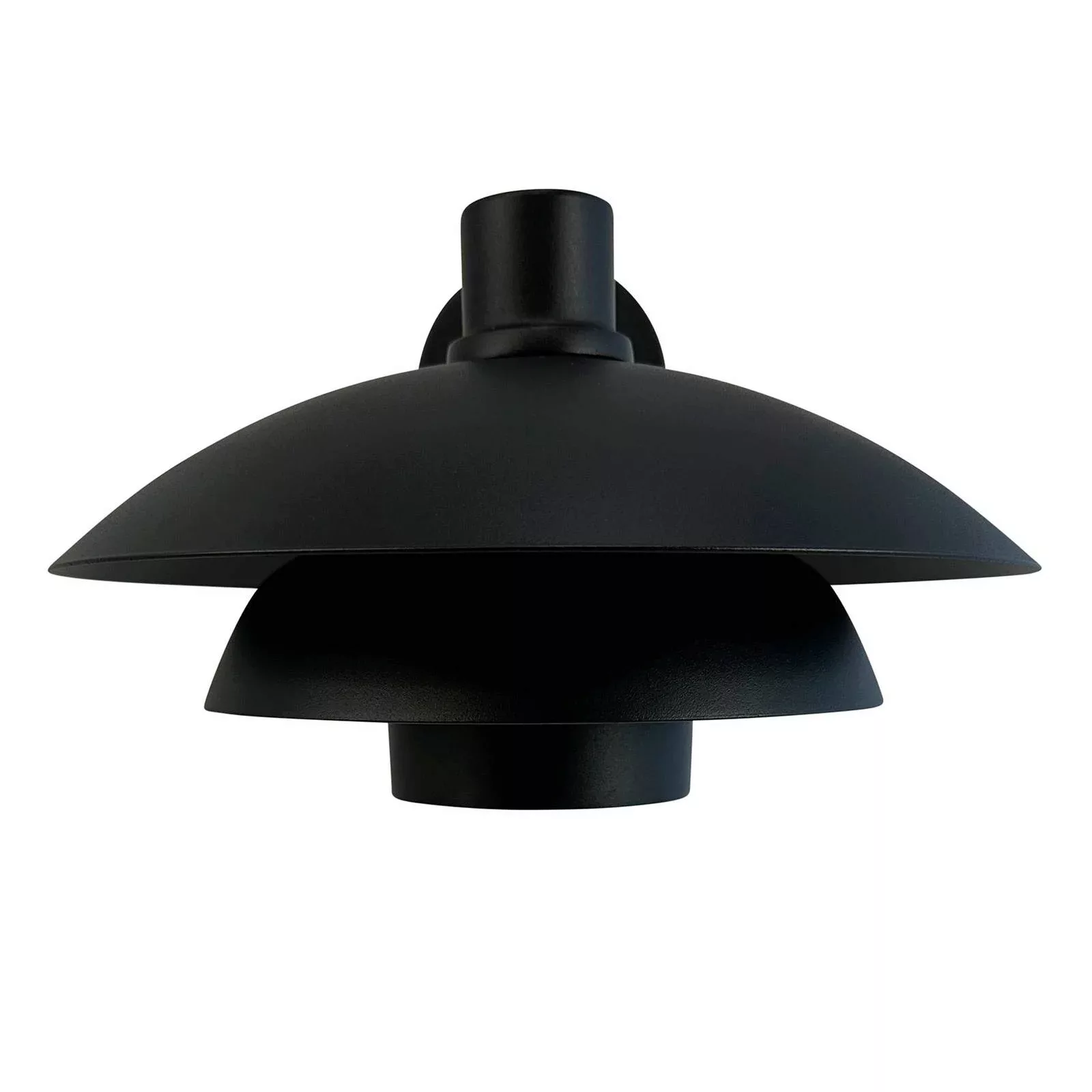 Dyberg Larsen Außenwandlampe Morph, Ø 30 cm, schwarz, Metall günstig online kaufen