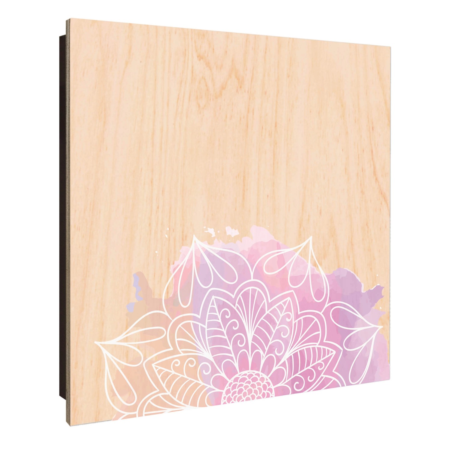 Banjado Schlüsselkasten Holz 30x30cm Schwarz Scharnier Rechts 50 Haken Desi günstig online kaufen