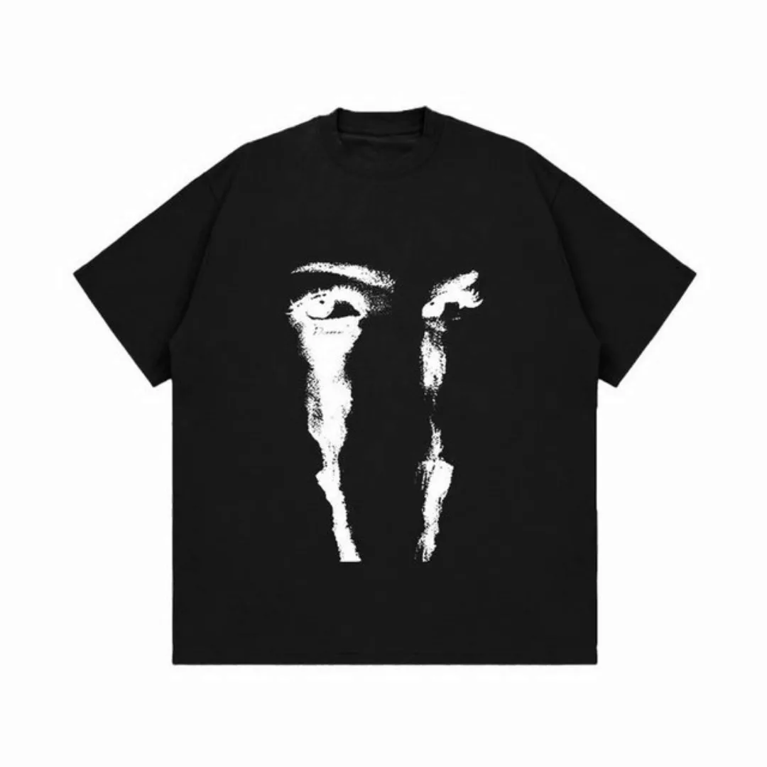 YRIIOMO T-Shirt Vintage lockeres Kurzarm-T-Shirt Männer Frauen Oberteil günstig online kaufen