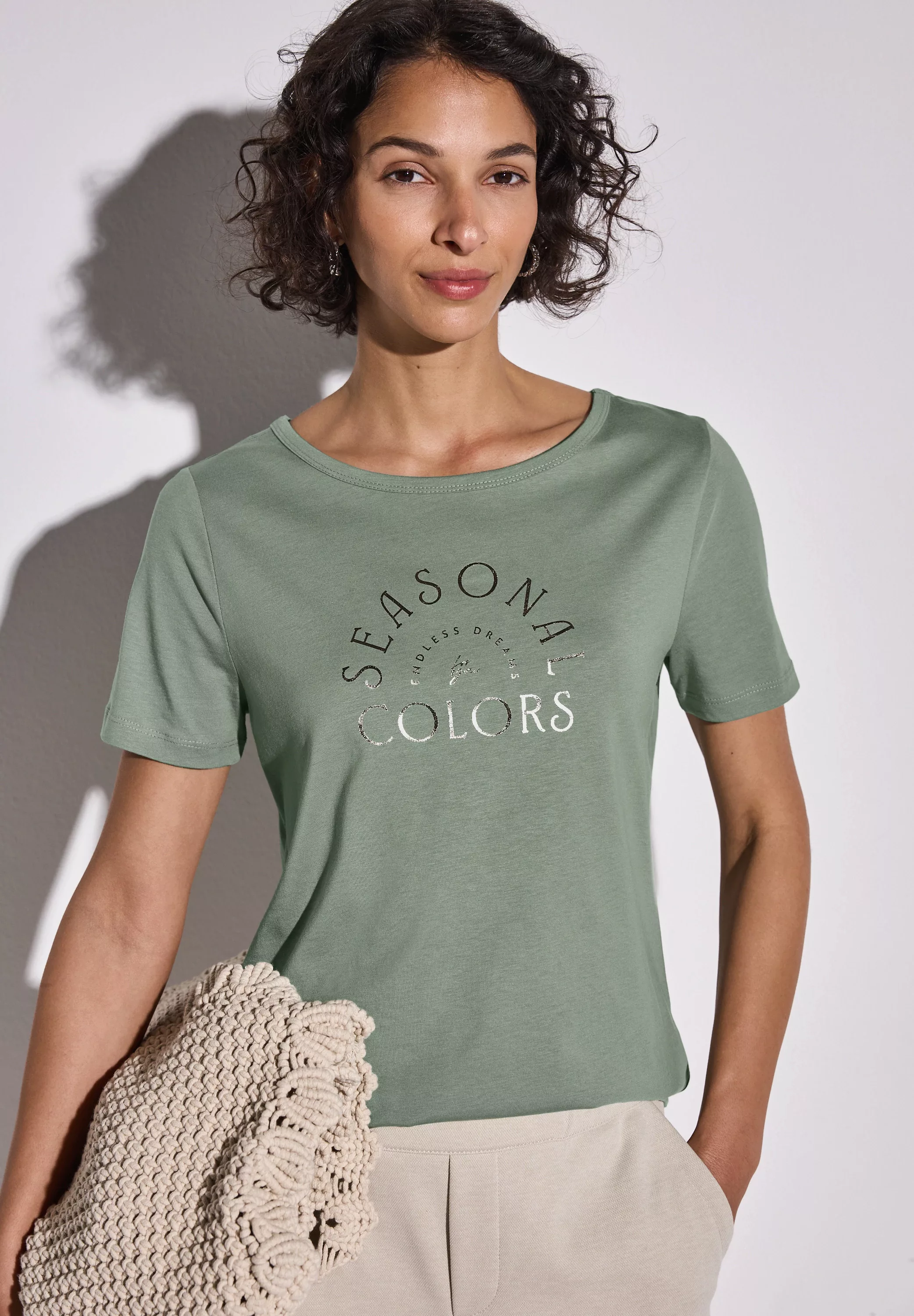 STREET ONE T-Shirt, mit Schriftzug günstig online kaufen
