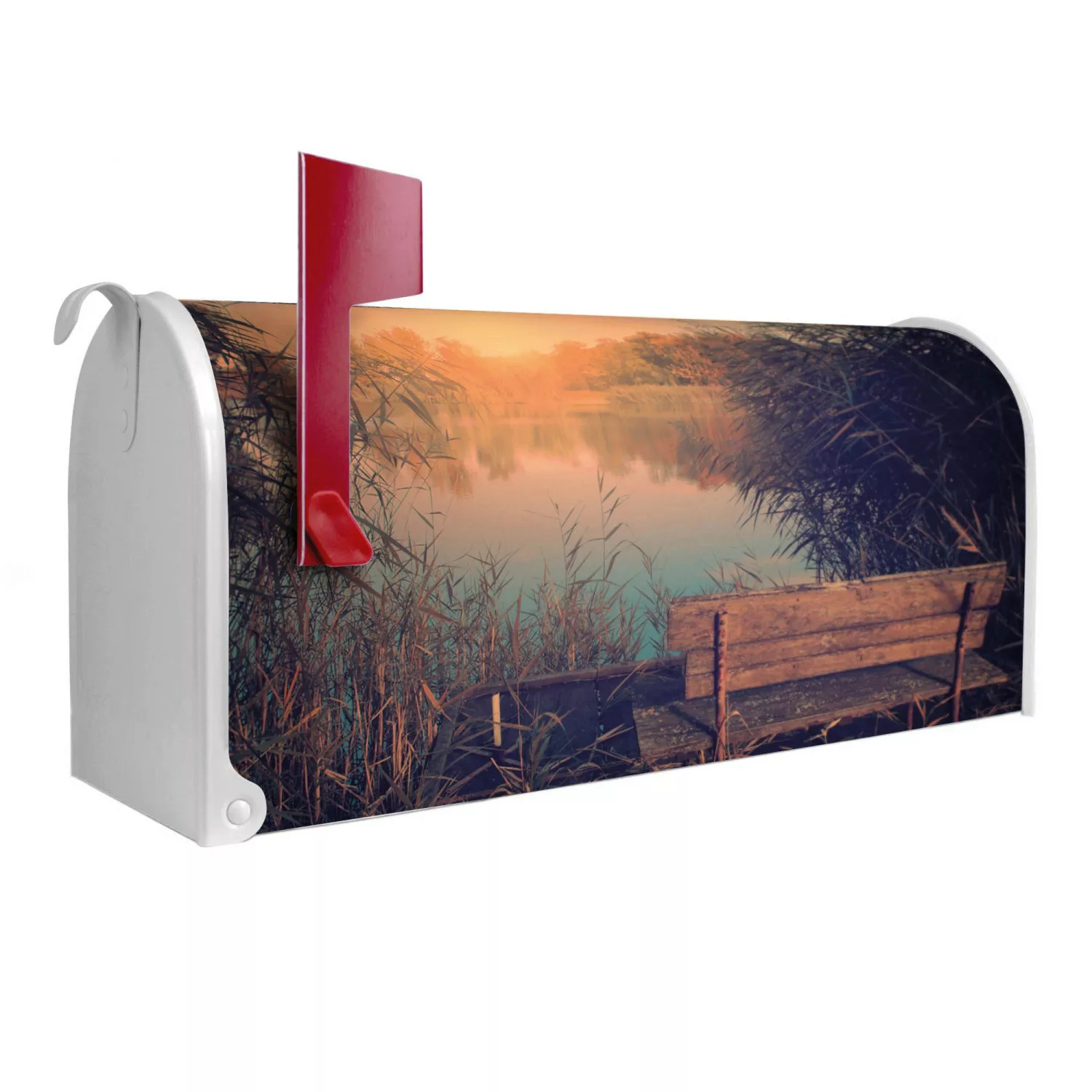 Banjado Amerikanischer Briefkasten Weiß 48x22x16cm US Mailbox Letterbox Pos günstig online kaufen