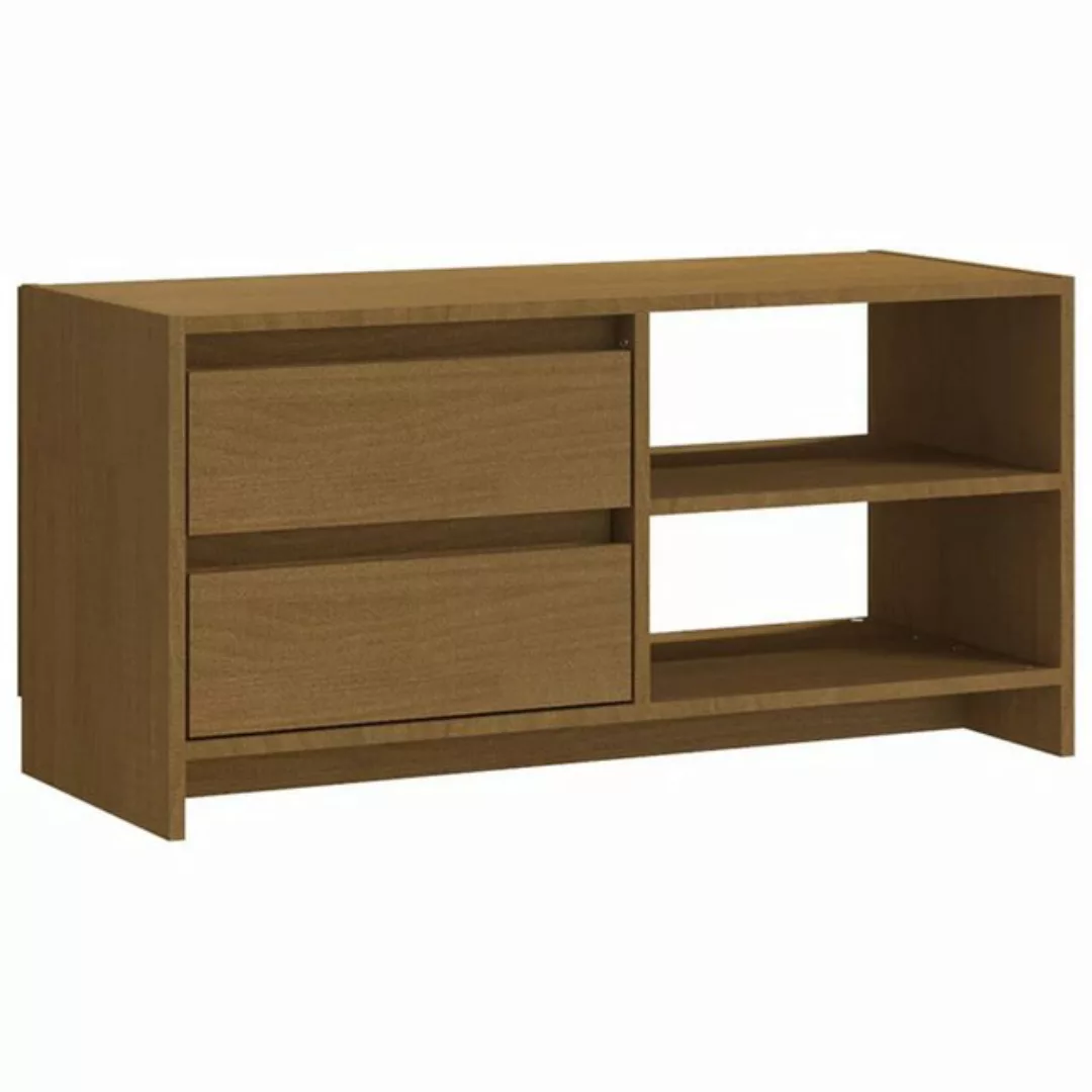 vidaXL TV-Schrank TV-Schrank Honigbraun 80x31x39 cm Massivholz Kiefer Lowbo günstig online kaufen